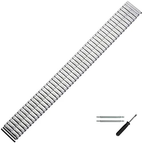 MARBURGER Uhrenarmband 18mm Edelstahl Silber - Werkzeug Montage Set 85403000020