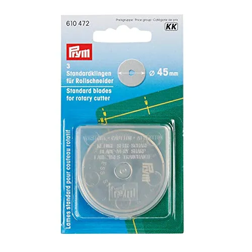 Prym 610472 Ersatzklinge Stahl 4,5 cm, 3 Stk, Silber