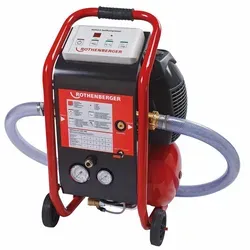 ROTHENBERGER ROPULS Spülkompressor 8 bar - Kompressor für die chemische Reinigung von Flächenheizungssystemen mit zwei Spülstufen und leichtem Handling – ideal für Profis auf der Baustelle.