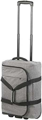 Xcase Faltbarer Koffer: 2in1-Handgepäck-Trolley und Reisetasche - Koffer, 44 Liter, 2 kg, platzsparend faltbar und ideal für Wochenend-Trips oder Kurzreisen. Mit Teleskopgriff und leichtlaufenden Rollen für bequemes Reisen.