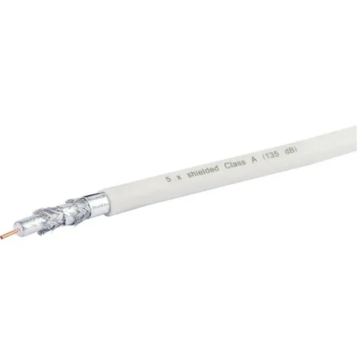 Schwaiger SAT Koaxialkabel 135 dB weiß 10m Satellitenkabel Kabelfernsehen