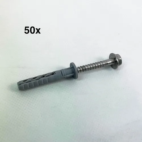 Fischer Langschaftdübel SXR 10x60 FUS A4 - 50 Stück - Schrauben, Dübel & Nägel - Sicherer Halt in Voll- und Lochbaustoffen mit nur 50 mm Verankerungstiefe für wirtschaftliche Befestigungen.
