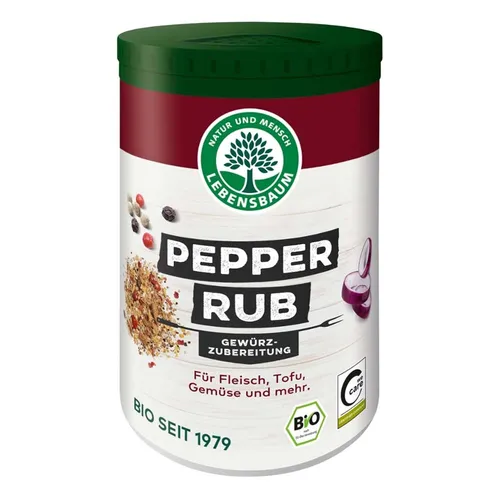 Gewürzzubereitung - Pepper Rub 105g | LEBENSBAUM