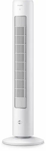 Philips Turmventilator 5000-Serie mit Fernbedienung - Ventilator der 5000-Serie mit 2230 m³/h Leistung, ideal für alle Räume, komfortable Steuerung per Fernbedienung und modernes Design in Weiß.