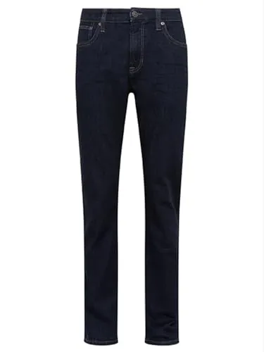 Mavi Herren Jeans Straight Leg Dunkle Waschung 5-Pocket Stretch mid Waist Pants, Farben:Dunkelblau, Größe Jeans:38W / 34L, Beinlänge:L34