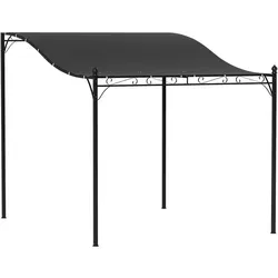 Outsunny Anbaupavillon Pergola mit Wasserabweisendem Dach - Freistehender Gartenpavillon mit robustem 180gsm Polyester-Dach für effektiven Schutz gegen leichten Regen und elegantem Design – ideal für Terrasse und Garten.