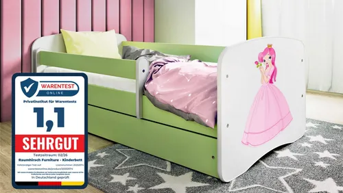 Raumhirsch Furniture Kinderbett, Grün, 80x180 cm in grün von Raumhirsch Furniture