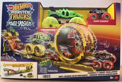 Hot Wheels Monster Trucks Power Smashers Charge & Chase Challenge HYT07 Spielset