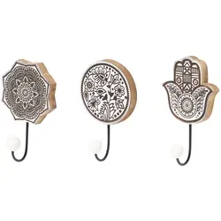3er Set Orientalischer Wandhaken Haken Hares