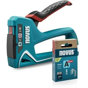 Novus-Tools Handtacker J-15 mit 1800 Klammern in blau von Novus Tools