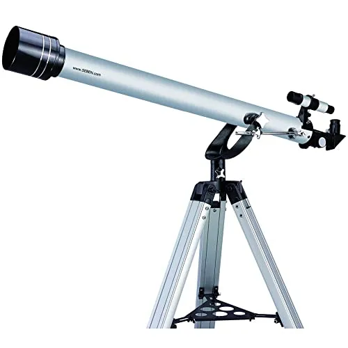 Seben 900-60 Star Commander Refraktor Teleskop - Teleskop mit 11,5m Sternen-Sichtbarkeit, ideal für Astro-Fotografie und Hobbyastronomen. Ausbaubar mit 31,7mm Okularauszug für vielfältige Anwendungen.