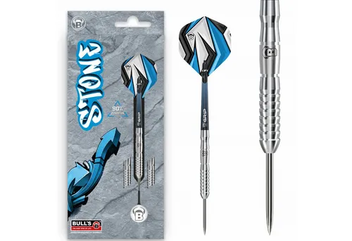 BULL'S Stone S2 Steel Dart - 21g - Hochwertiger Steeldart mit 90% Tungsten, ideal für präzise Würfe. Der BULL'S Stone S2 kombiniert Robustheit und elegantes Design in Silber.