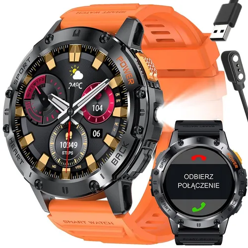 GRAVITY GT22-3 Herren-Smartwatch mit AMOLED-Display und Zusatzarmband