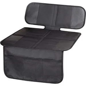 Walser Kindersitzunterlage George, Isofix geeignet - Unterlagen für Kinderautositze, weich gepolstert mit Anti-Rutsch-Paddings für sicheren Halt und zusätzlichen Netztaschen für Stauraum.