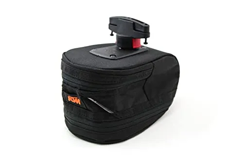 KTM Satteltasche Europa mit Klickfix Adapter - Größe L - Fahrradtaschen mit praktischen Klickfix Adapter für einfachen An- und Abbau, ideal für lange Radtouren und Reisen.