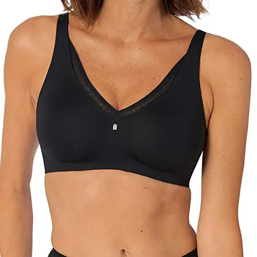 Triumph True Shape Sensation N01 Damen BH, Schwarz, 70C - Funktionsunterwäsche mit minimierendem Effekt, ohne Bügel und Einlagen für eine natürliche Brustform und hohen Tragekomfort.
