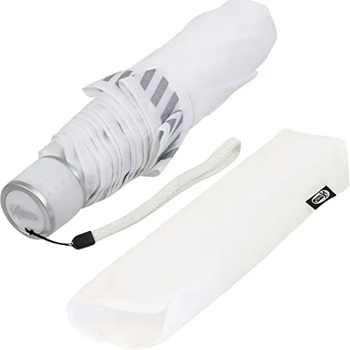 iX-brella Mini ultra light Taschenschirm Reflex Sicherheitsschirm - extra leicht - weiß
