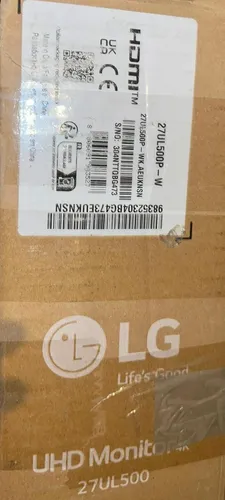 LG 27UL500P-W.AEU - 27-Zoll 4K IPS Monitor, HDR-Unterstützung und 99 % sRGB für realistische Farben und detailreiche Bildqualität