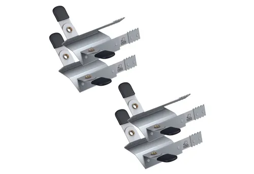 BASI Rollladensicherung Rollladenklemme, Hochschiebeschutz, Einbruchschutz (Spar-Set, 2-tlg), ohne Bohren / Schrauben, Klemmsicherung, 2 Paar (4 Stück)