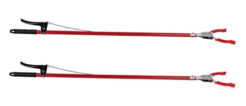 BigDean 2x Greifzange 92cm - Müllzange für Senioren und Laub - Greifer für Senioren - Mit 92 cm Länge und ergonomischem Griff erleichtert diese Greifzange das Aufheben von Müll und schwer erreichbaren Gegenständen.