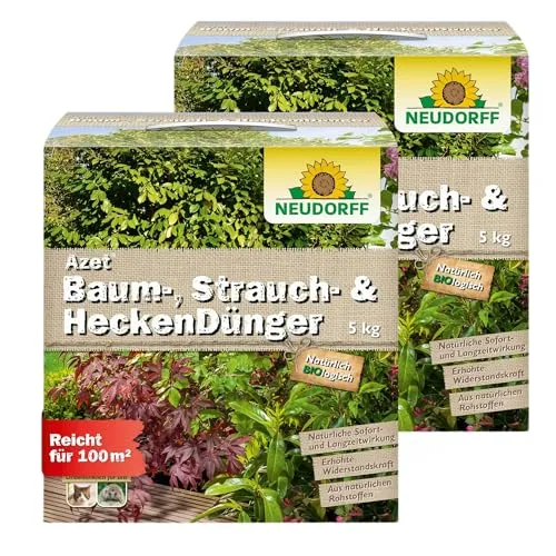 Neudorff Azet Baum-, Strauch- und HeckenDünger 10 kg Vorteilspackung (2× 5 kg)