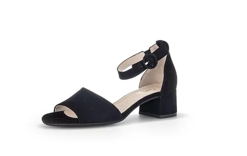Gabor Damen Riemchensandalen, Frauen Sandalen,Leichte Mehrweite (G),Sommersandalen,Sommerschuhe,Freizeitschuhe,schwarz (LDS),38 EU / 5 UK