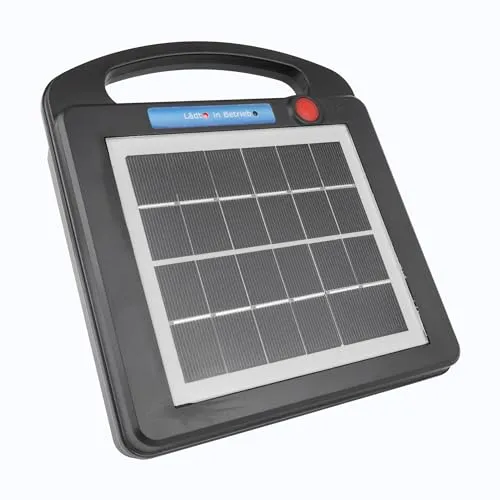 Weidezaungerät 12v Solar 12 Volt Elektrozaungerät 12V Elektrozaun Batterie, Weidezaungerät Solar Mini:2.2Km 100mJ ID6100