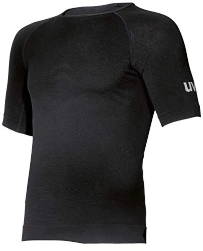 uvex Herren-Kurzarm-Funktionsshirt underwear, schwarz, XL/XXL - Funktionsunterwäsche mit schnelltrocknendem Material, ohne störende Nähte, ideal für aktive Männer, die Komfort und Funktionalität schätzen.