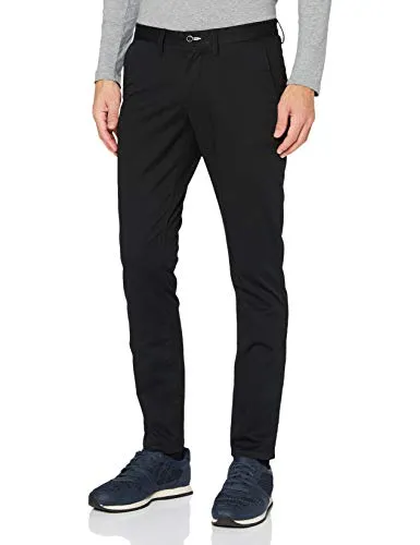 GANT Herren Slim Twill Chinos – Klassische Sommerhose in Schwarz - Hochwertige Herren Chinohose aus feinem Baumwolltwill, stückgewaschen für einen sonnenverblichenen Look, ideal für den Sommer, mit schmaler Passform und bequemen Taschen.