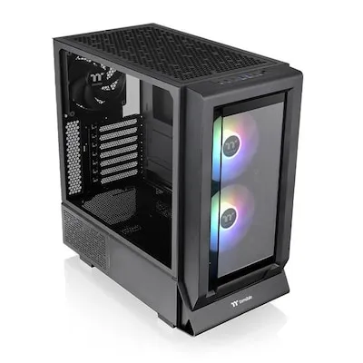 Thermaltake Ceres 350 MX Black - Vielseitiges PC-Gehäuse - PC-Gehäuse für mATX, Mini-ITX, ATX und E-ATX, bietet hervorragende Kühloptionen und ein elegantes Design für optimale Performance.