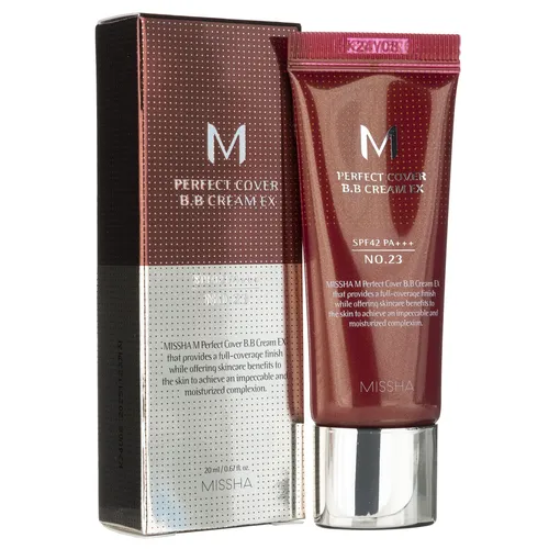 Missha M Perfect Cover BB Cream Farbton Natural Beige Nr. 23, 20 ml