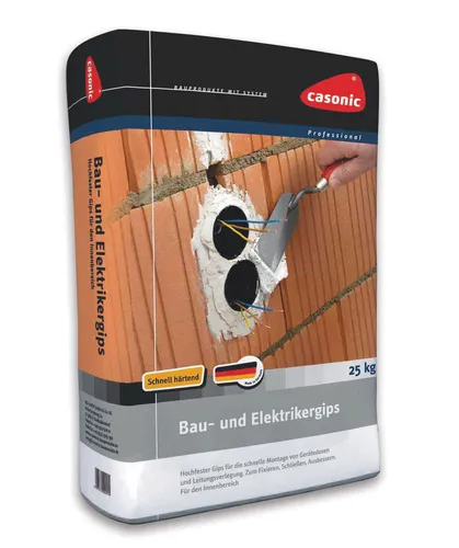 Cimco 140330 Bau + Elektrikergips im Papiersack 25 kg