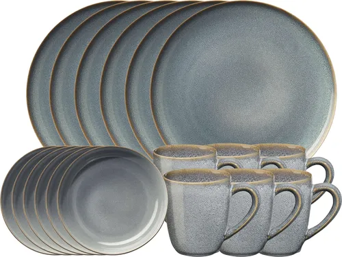ASA SELECTION Frühstücks-Set SAISONS denim 18tlg in blau von ASA