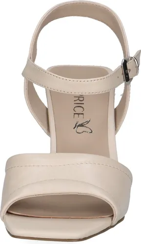 Caprice Damen Sandalette Leder Schnalle Karreé 9-28319-42, Größe:36 EU, Farbe:Beige