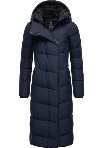 Ragwear Pavla Long Damen Wintermantel - Atmungsaktiv und Wasserdicht - Funktionsjacken: Modischer, warmer Steppmantel mit weicher Wattierung, wasserdichtem Obermaterial und kuscheligem Teddyfleece-Innenfutter für hohen Tragekomfort.