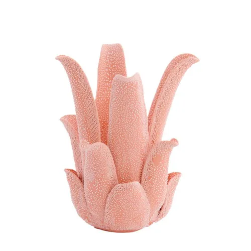 Light & Living, Teelichthalter Ø13,5x17,5 cm KRENA Porzellan pfirsich, 7783890