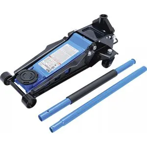 BGS-technic Rangierwagenheber 7873 - Hydraulischer Wagenheber mit 3 t Tragkraft und flexibler Hubhöhe von 75-510 mm. Ideal für PKWs und SUVs, bietet er eine hohe Beweglichkeit und schaumstoffgeschützte Pumpstange.