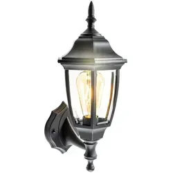 CGC Europe Aussenwandleuchtee, Schwarz, Kunststoff, 17.5x39.5x21 cm, Lampen & Leuchten, Außenbeleuchtung, Außenwandleuchten