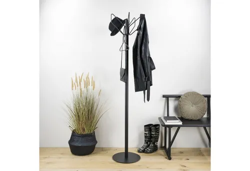 Spinder Design Garderobenständer Fly, Metall, Breite 40 cm - Der stilvolle Garderobenständer »Fly« von Spinder Design überzeugt durch sein elegantes Design und die pflegeleichte Oberfläche. Ideal für jeden Eingangsbereich, bietet er Platz für Jacken und Hüte ohne Bohrungen.