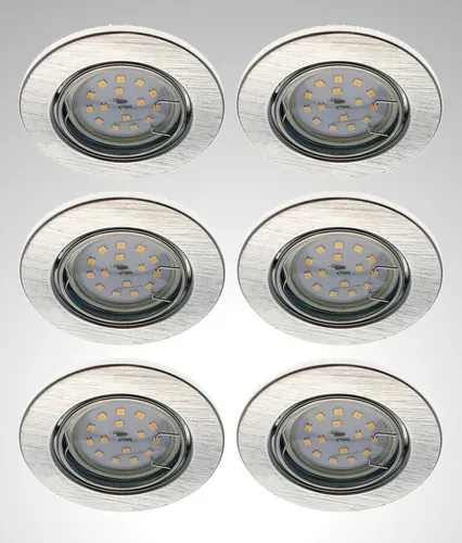 TRANGO LED Einbauleuchte 6729-069MO, 6er Set von Trango
