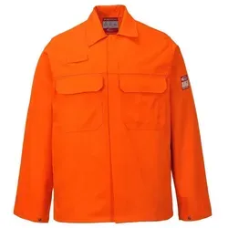 Schweißer Jacke BIZ2 BizweldTM Work - Portwest Orange XXXL - Arbeits- & Schutzkleidung mit flammhemmendem Schutz, verstellbaren Ärmelbündchen und 98% UV-Schutz für maximale Sicherheit und Komfort.