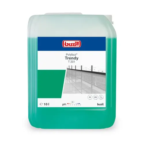 Buzil T201 Polybuz Trendy 10 L - Duftwischpflege - Diverse B - Ideal für die Unterhaltsreinigung wasserbeständiger Böden, trocknet schnell und streifenfrei, hinterlässt frischen Duft und erhält den Glanz.