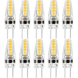 LED Leuchtmittel Stiftsockel G4 SMD 2W fast 20W 210lm warmweiß 3000K 10 x