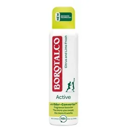 Borotalco Active Citrus & Lime Deodorant Spray 48 Std. 150 ml - Deo für Unisex, 48 Std. Schutz gegen Schweißgeruch mit erfrischendem Citrus- und Limetten-Duft, alkoholfrei und ideal für den ganzen Tag.