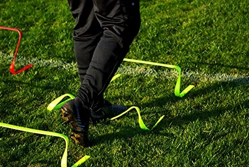 Netsportique 5er Flexible Hürdenset - Rot oder Gelb - Farbe nach Auswahl (5er Set Gelb)