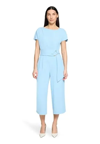 Betty Barclay Overall Damen mit Eingrifftaschen, Powder Blue, 40 EU - Eleganter Overall für Damen in Powder Blue, gefertigt aus pflegeleichter Polyester-Mischung. Mit praktischen Eingrifftaschen und figurumspielendem Schnitt für einen femininen Look.