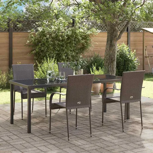 Maison Exclusive Garten Essgruppe 5-teilig
