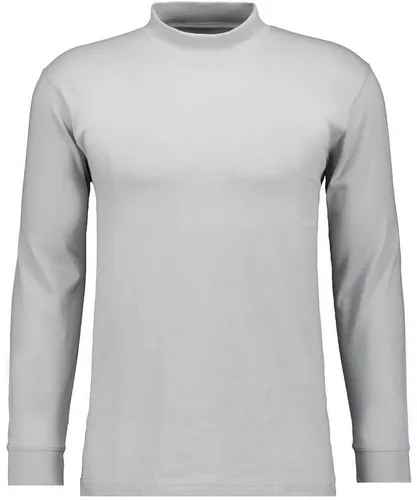 RAGMAN Stehkragenshirt Gr. S Silber-024 in silber von RAGMAN