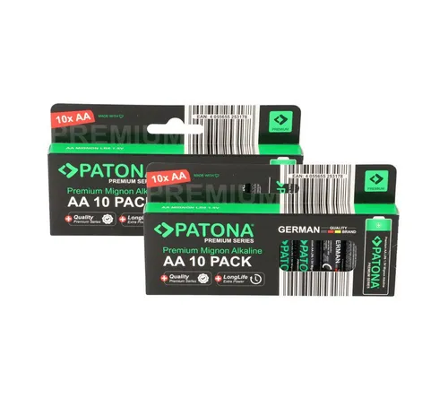 Patona PATONA Premium 20x AA Batterien (2x10er) Pack 1,5V Alkaline Batterie