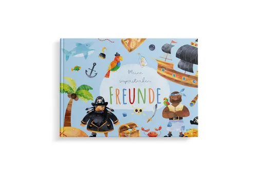 MeinBaby123® Tagebuch Freundebuch für Kinder, Freundschaftsalbum, Freundealbum Kindergarten und Schule, Freundschaftsbuch Hardcover